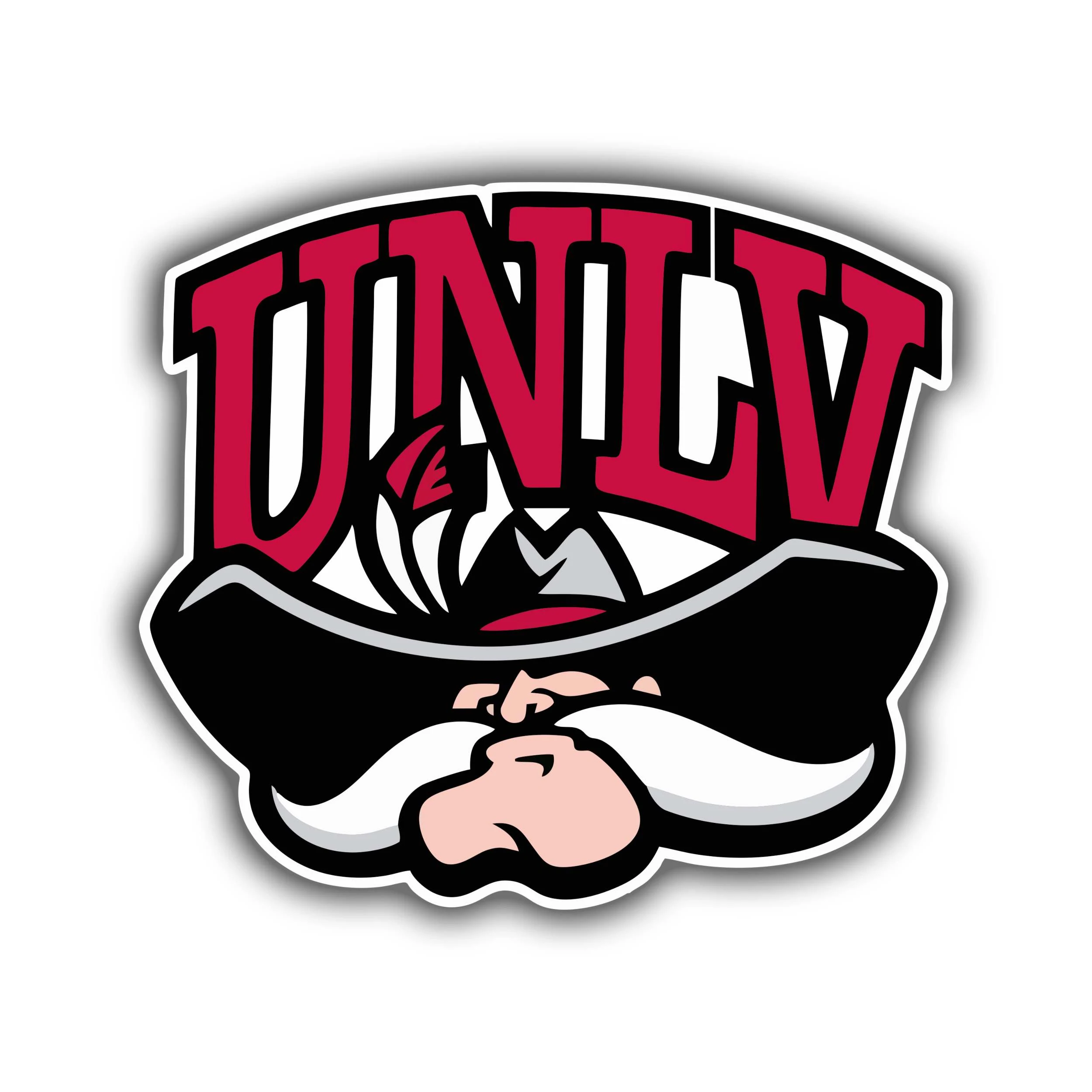 UNLV Full Color Vinyl Decal - Custom Size