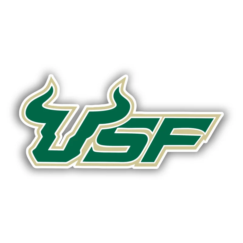 USF Bulls Full Color Vinyl Decal - Custom Size