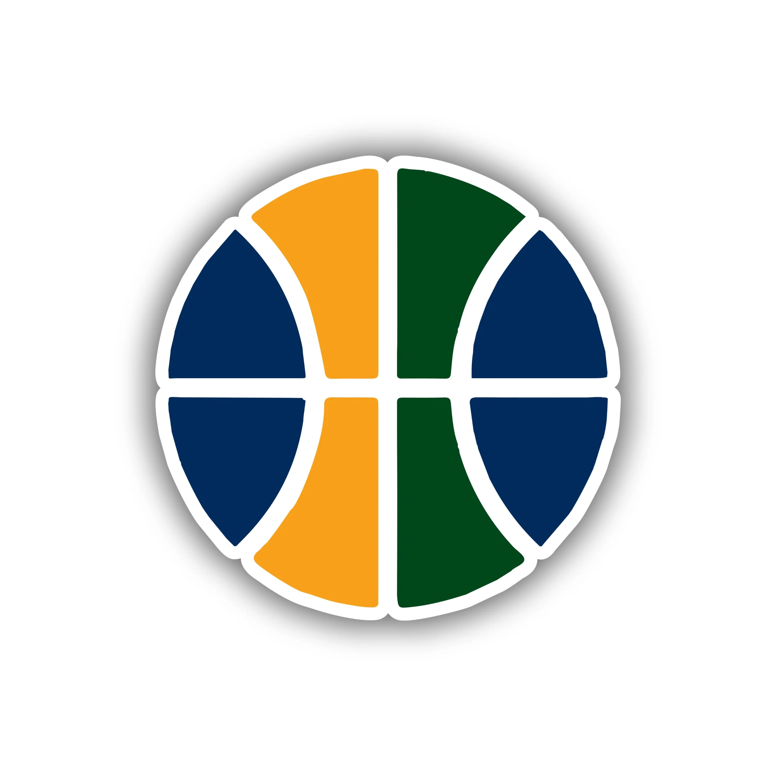 Utah Jazz Full Color Vinyl Sticker - Custom Size