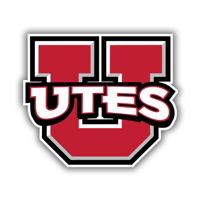 Utah Utes Full Color Vinyl Decal - Custom Size