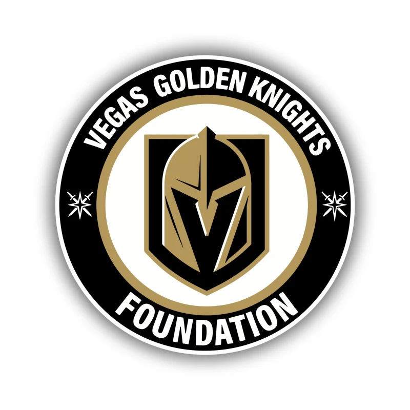 Vegas Golden Knights - Circle Foundation - Full Color Vinyl Sticker - Custom Size