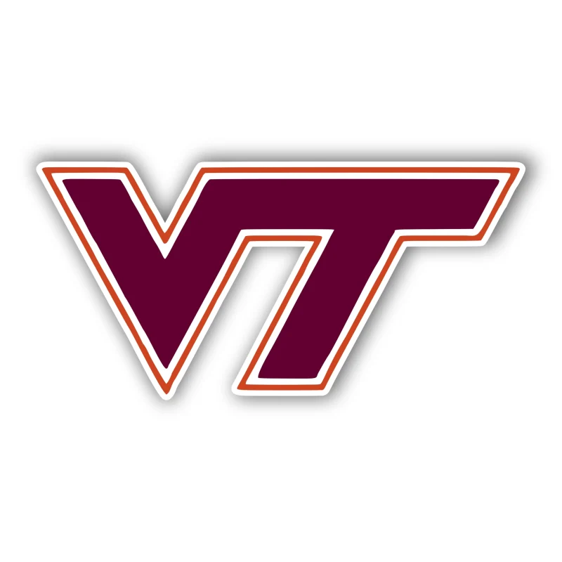 Virginia Tech - VT - Iron On DTF Transfer - Custom Size