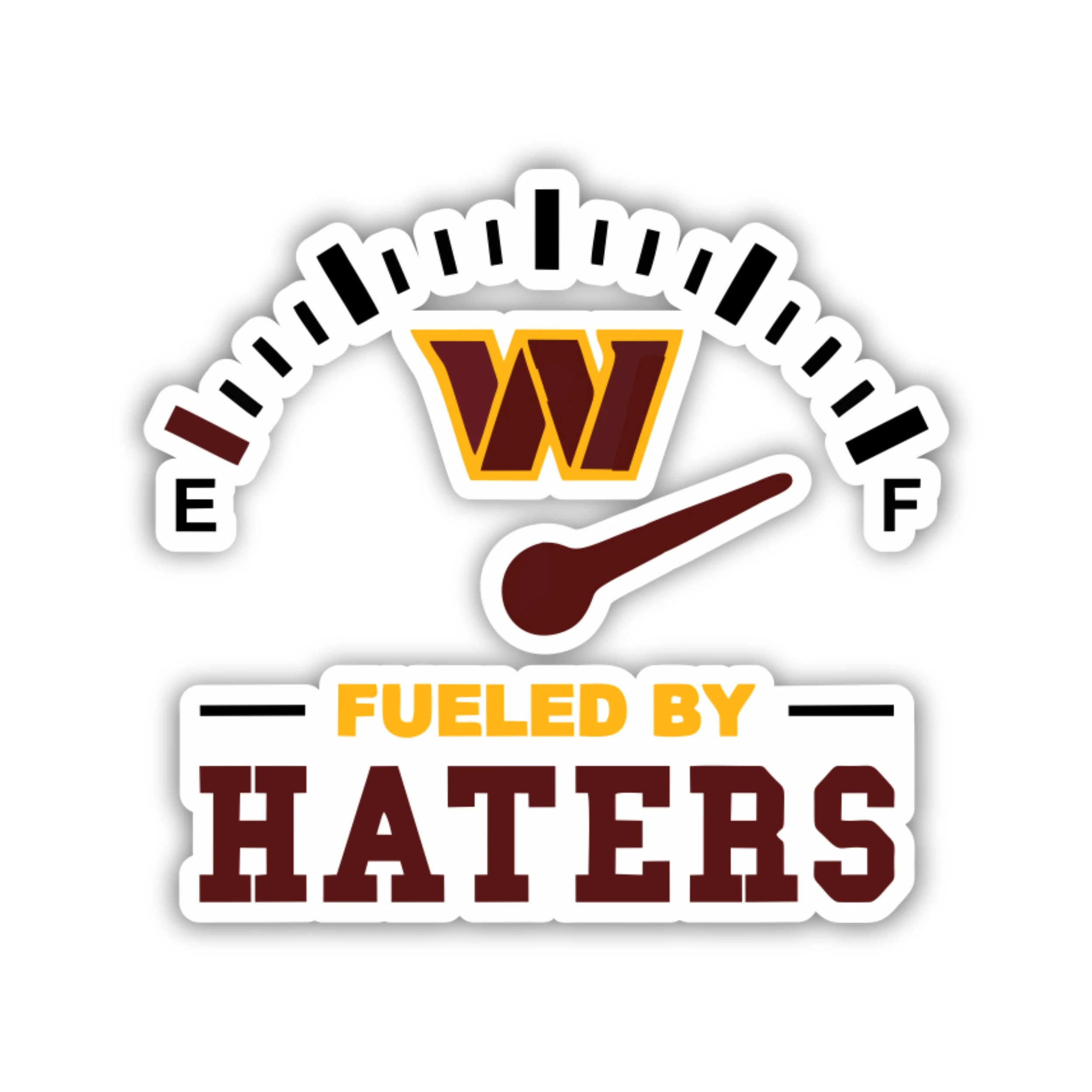 Washington Commanders - Gas Gauge - Temporary Tattoo