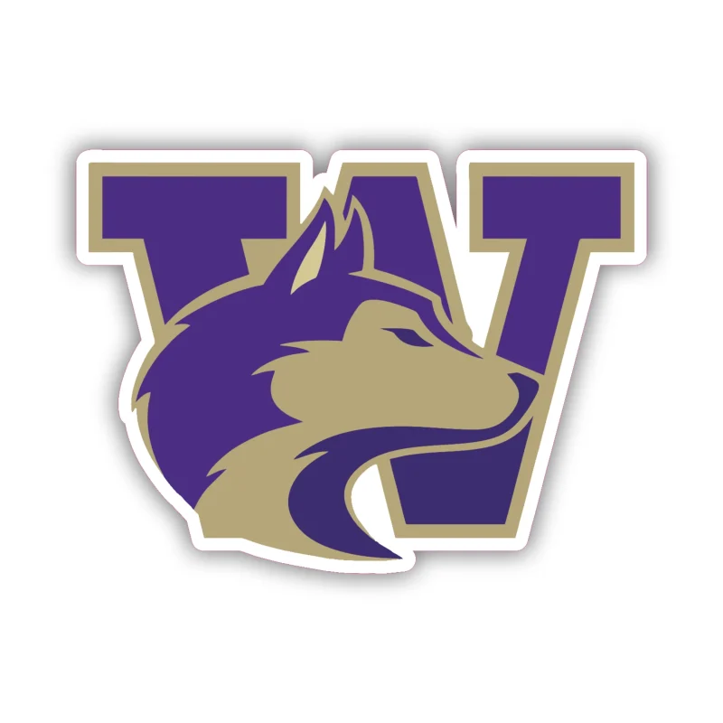 Washington Huskies - Iron On DTF Transfer - Custom Size