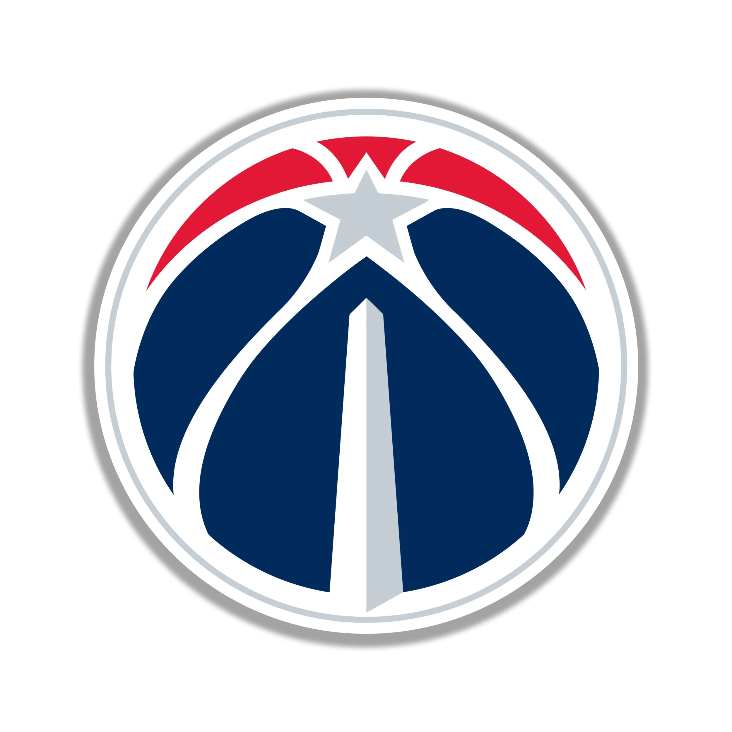 Washington Wizards - BasketBall - Full Color Vinyl Sticker - Custom Size
