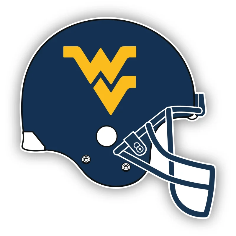 West Virginia Mountaineers - Helmet - Iron On DTF Transfer - Custom Size