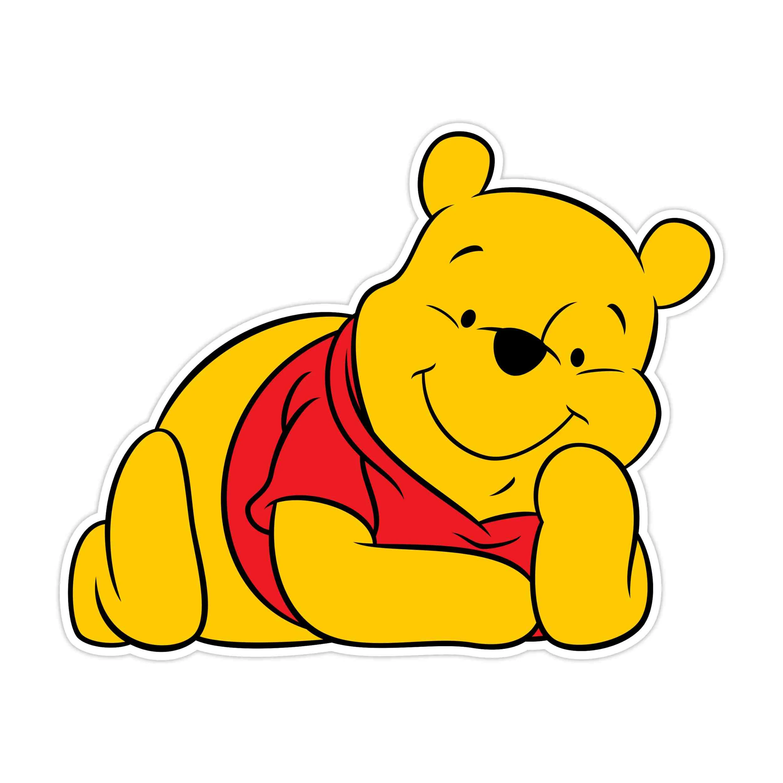Winnie The Pooh - Full Color Vinyl Sticker - Custom Size