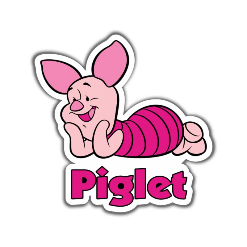 Winnie the Pooh Full Color Vinyl Sticker - Custom Size