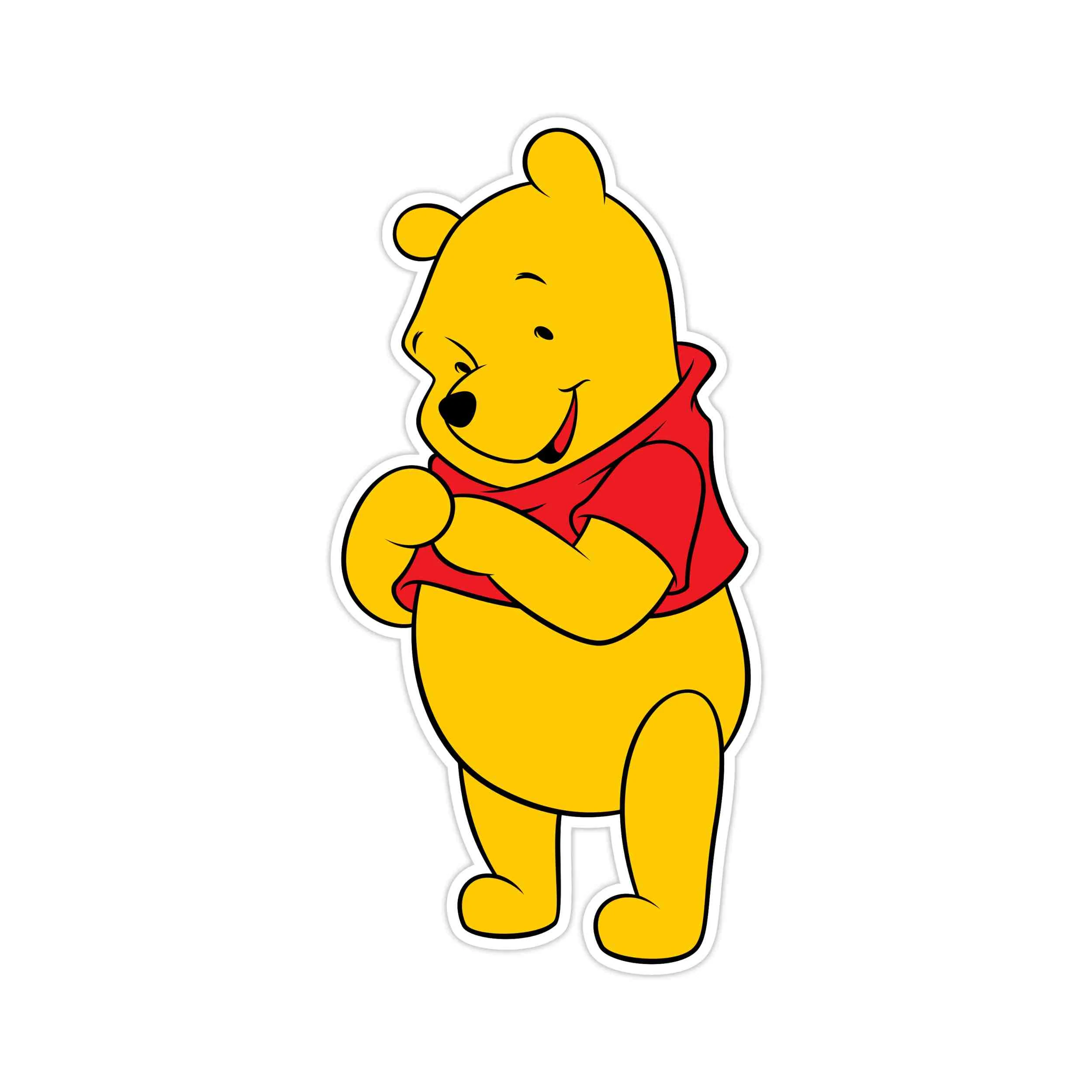 Winnie The Pooh - Full Color Vinyl Sticker - Custom Size