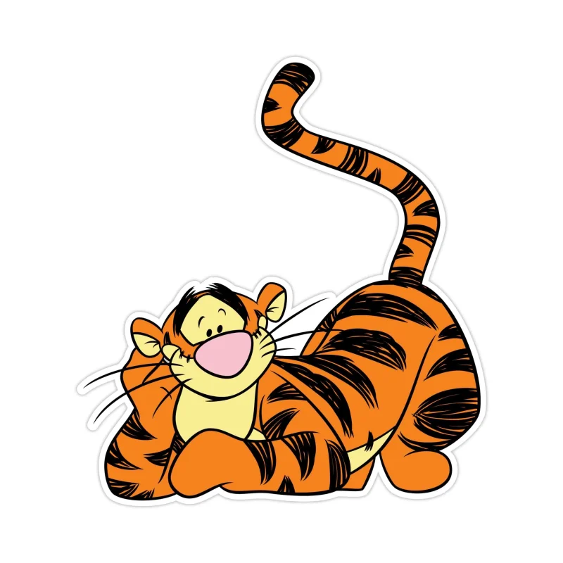 Winnie The Pooh - Tigger - Full Color Vinyl Sticker - Custom Size