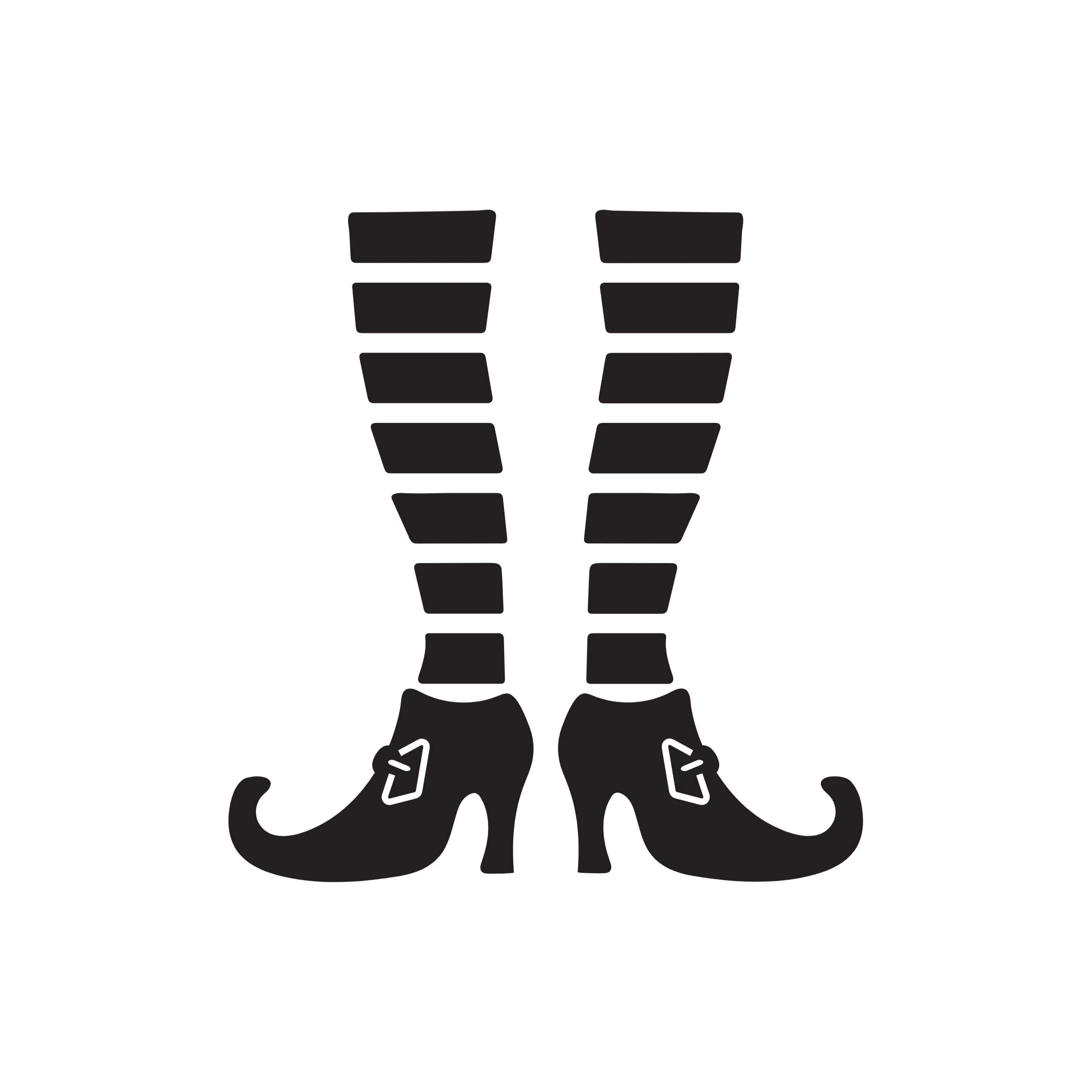 Witch Legs - Vinyl Decal - Custom Size