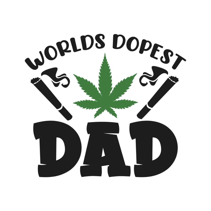 Worlds Dopest Dad - Iron On DTF Transfer - Custom Size