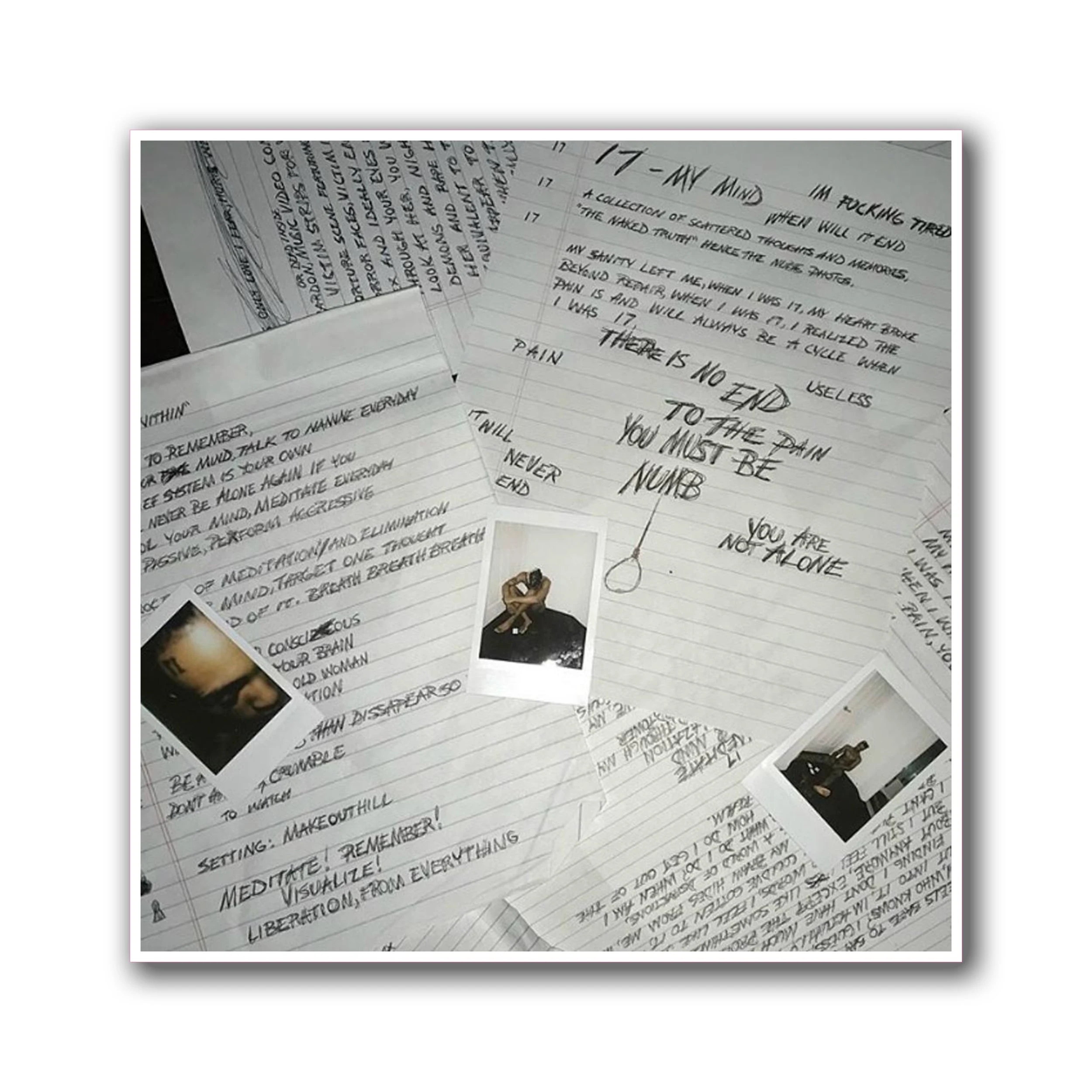 xxxtentacion - Album Cover - Full Color Vinyl Decal - Custom Size