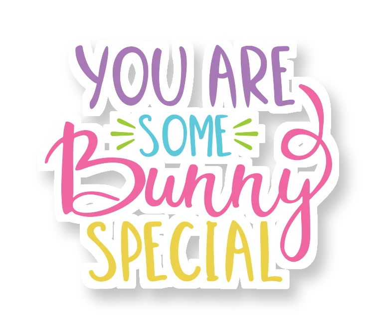 You Are Some Bunny Special - Full Color Vinyl Sticker - Custom Size