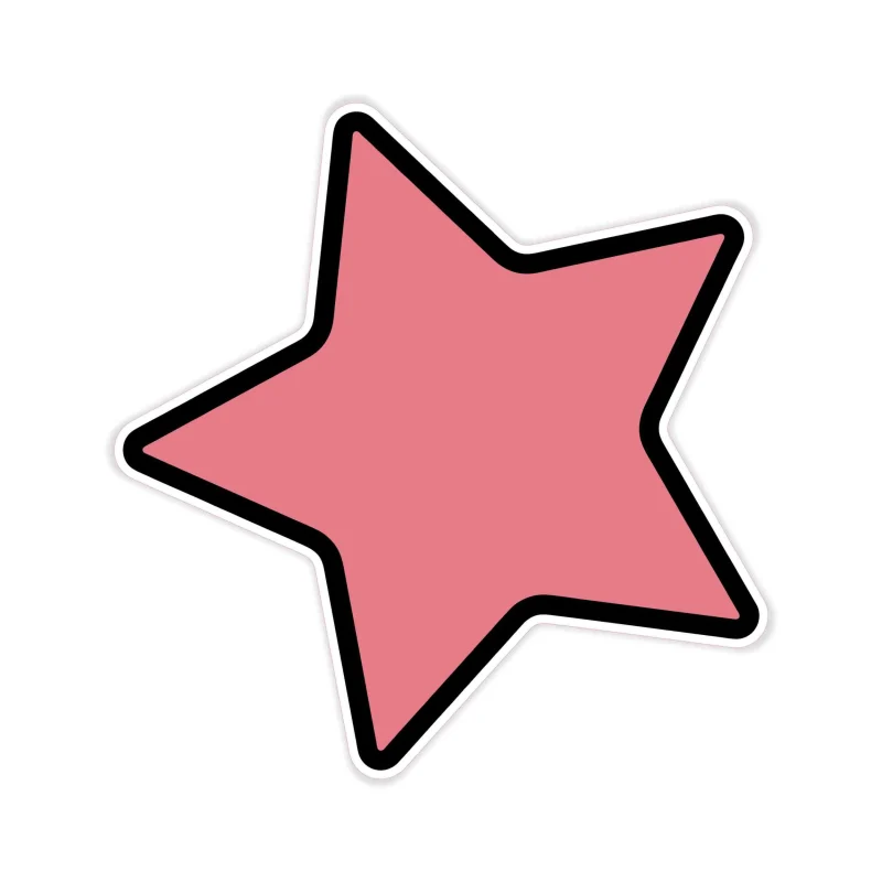 Star Full Color Vinyl Decal - Custom Size