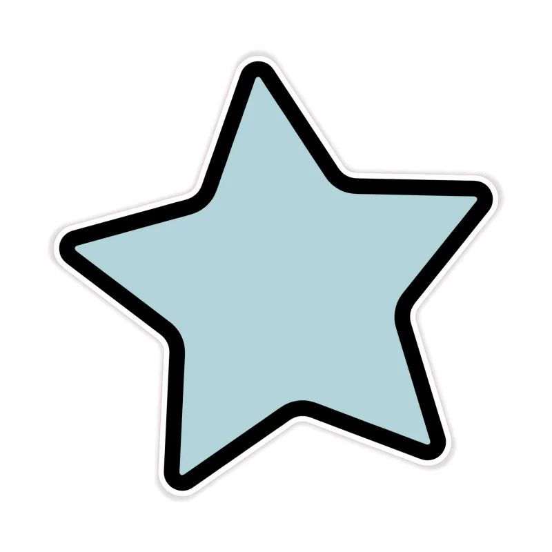 Star Full Color Vinyl Decal - Custom Size