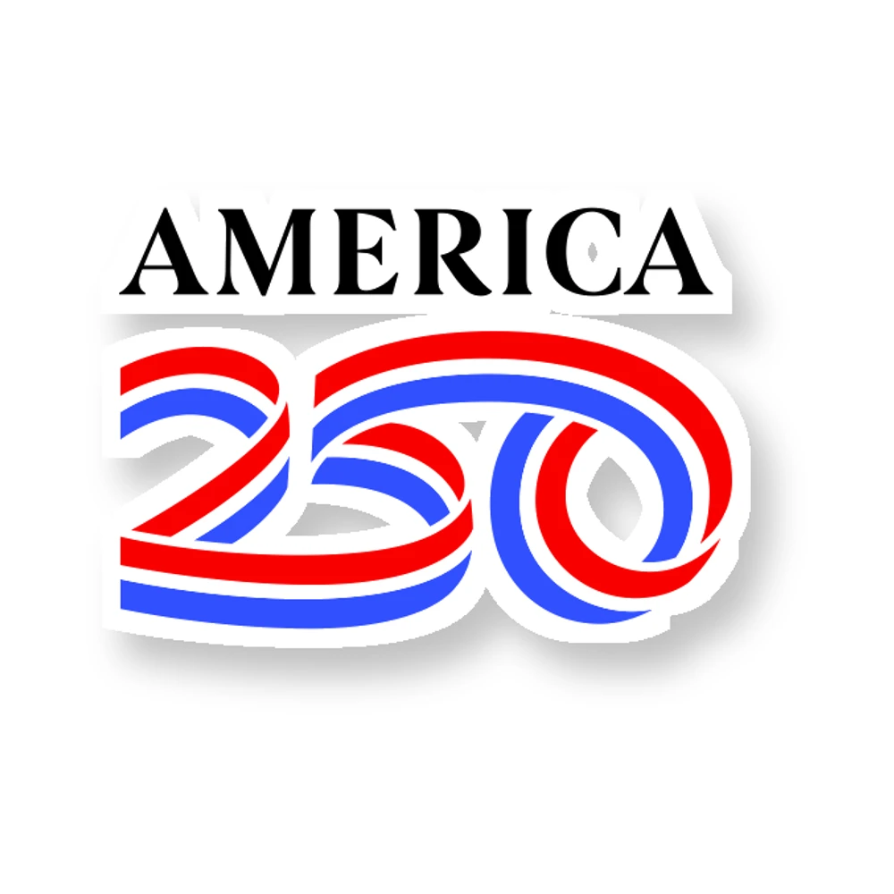 America 250 logo - Full Color Vinyl Sticker - Custom Size