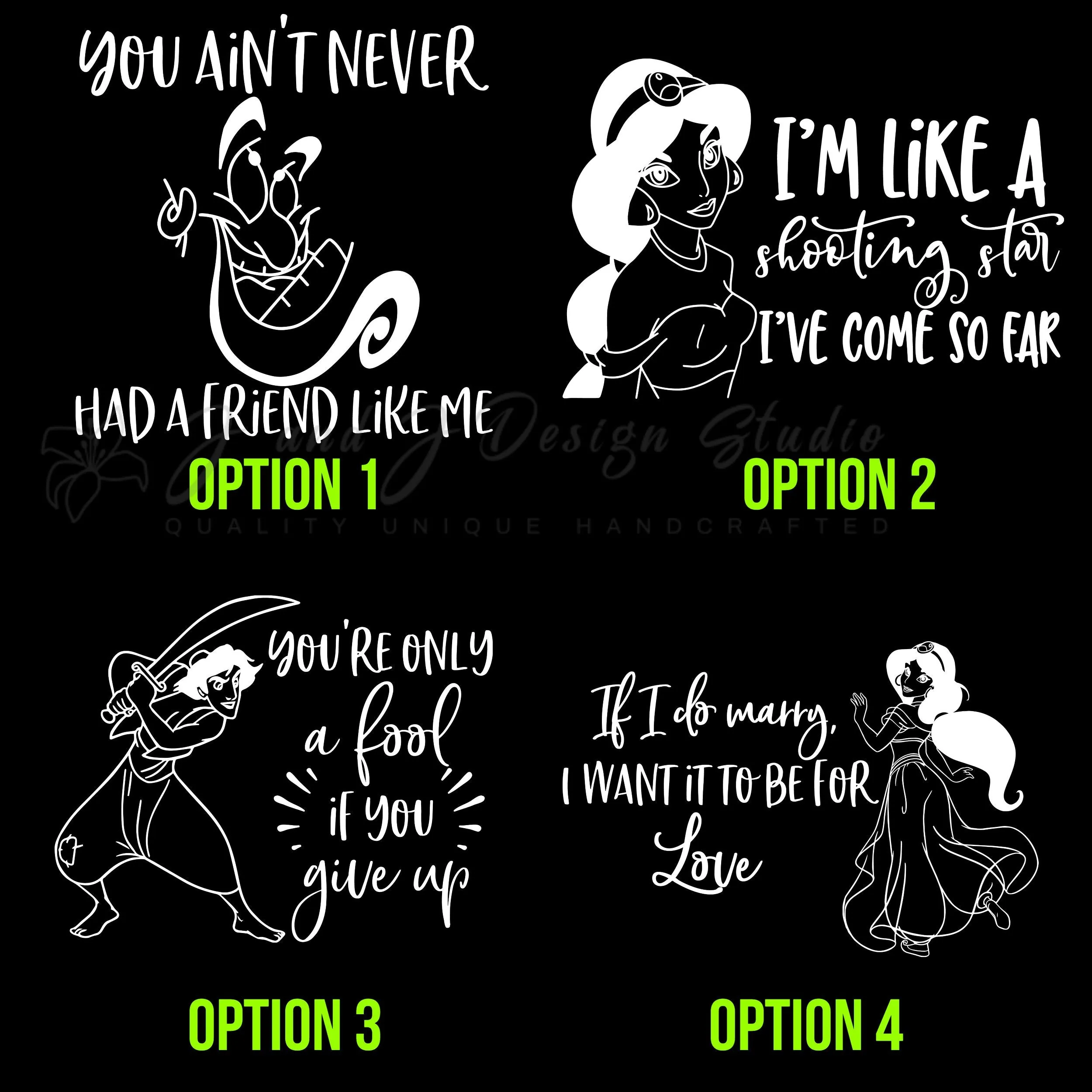 Aladdin Vinyl Decal - Custom Size - Image 2