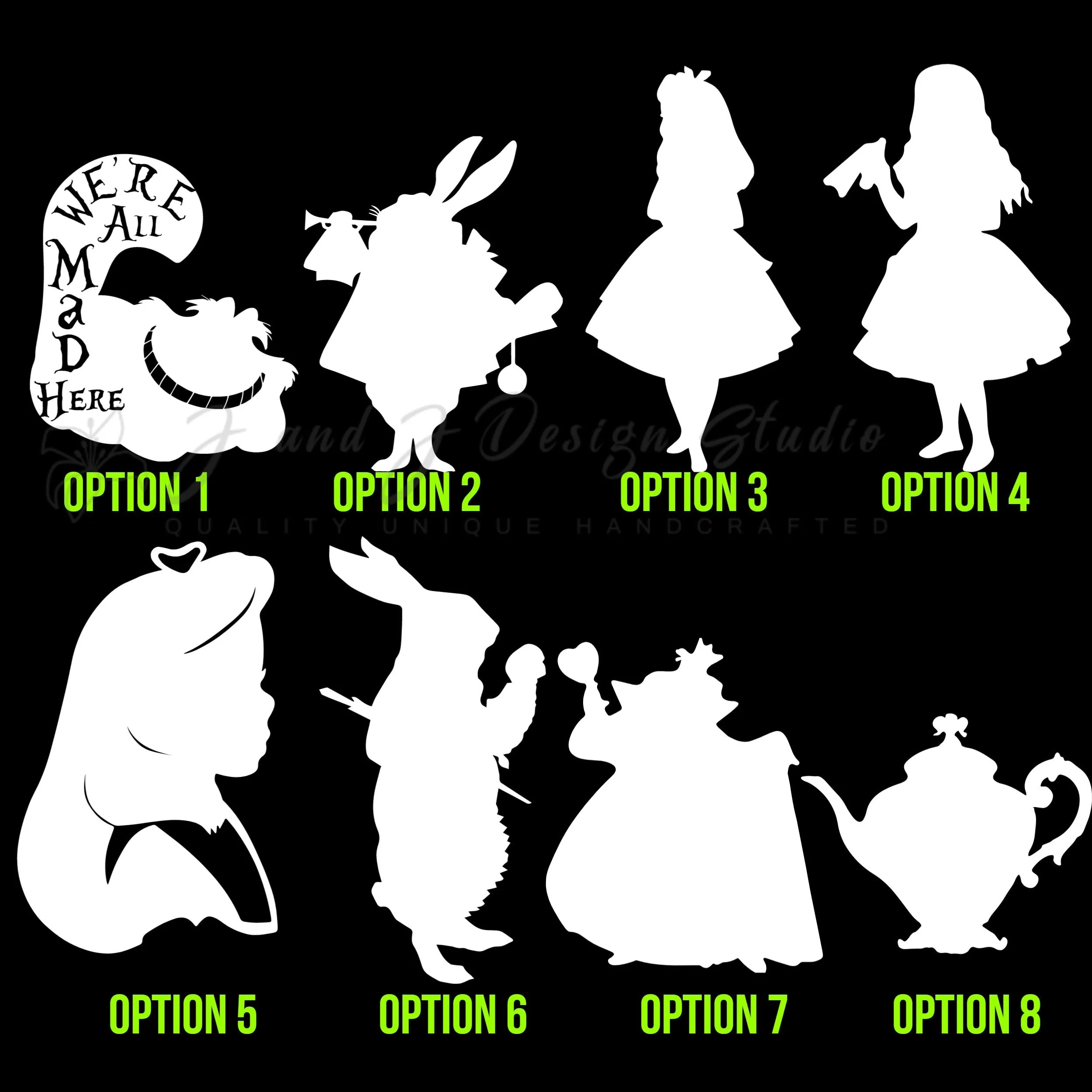 Alice In Wonderland Vinyl Decal - Custom Size - Image 2