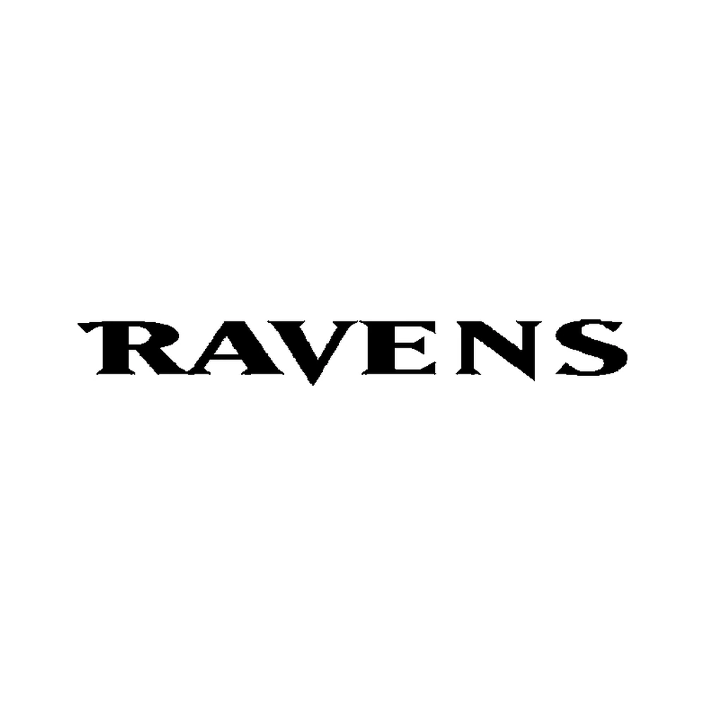 Baltimore Ravens - Design 2 - Die Cut Vinyl Decal - Custom Size