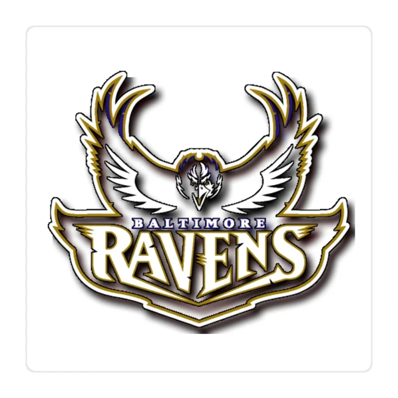 Baltimore Ravens Full Color Vinyl Sticker - Custom Size