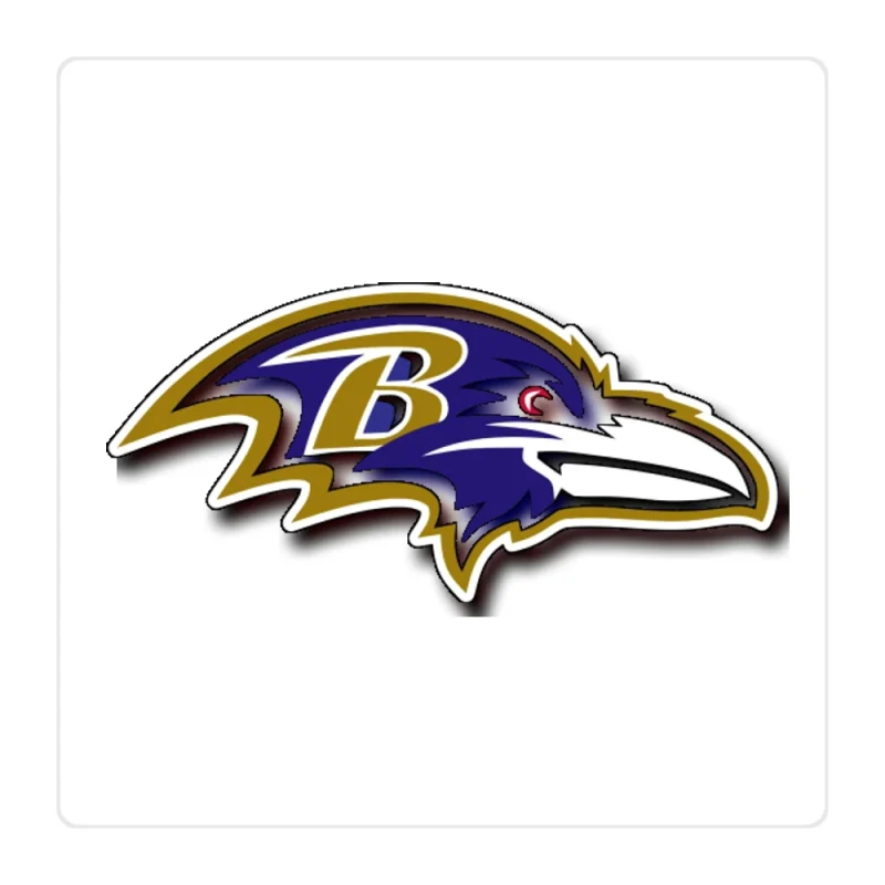 Baltimore Ravens Full Color Vinyl Sticker - Custom Size