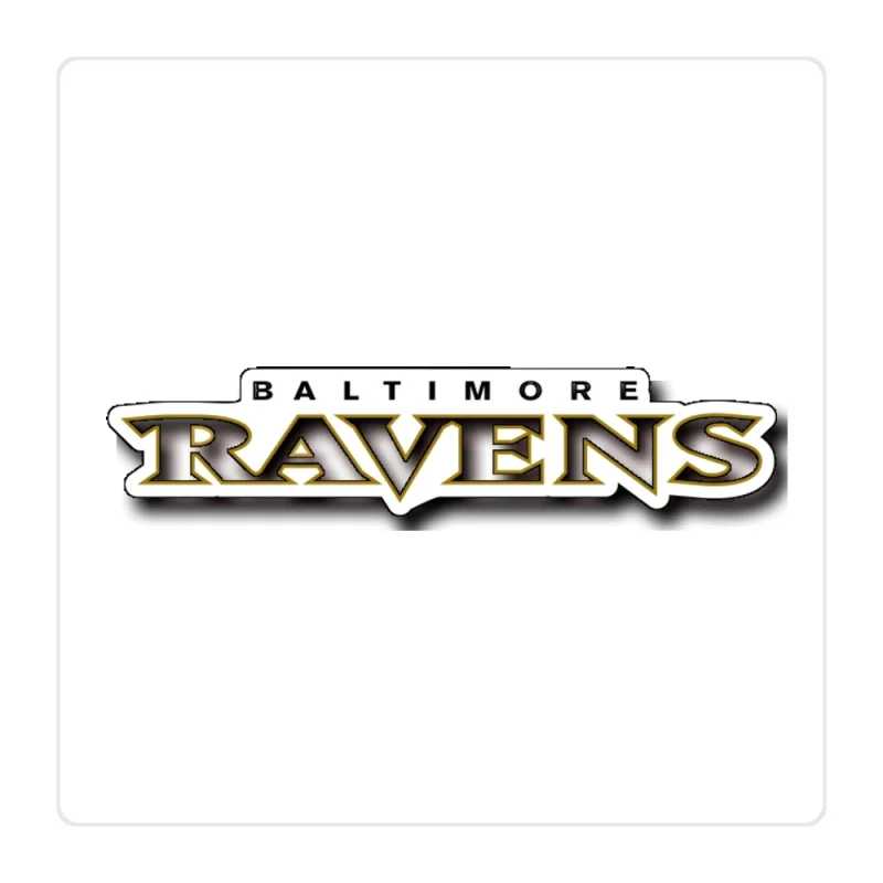 Baltimore Ravens Full Color Vinyl Sticker - Custom Size