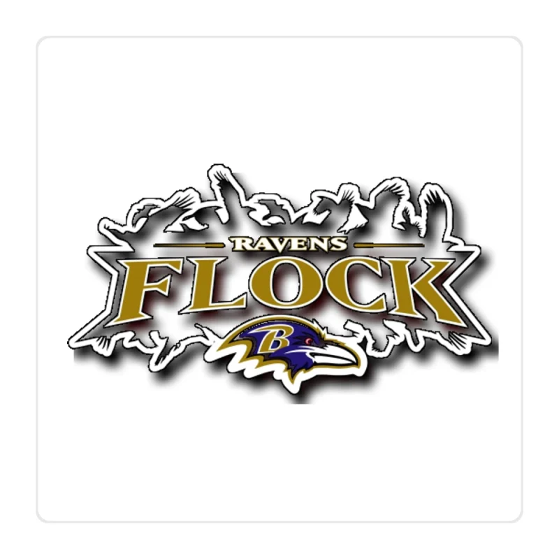 Baltimore Ravens Full Color Vinyl Sticker - Custom Size