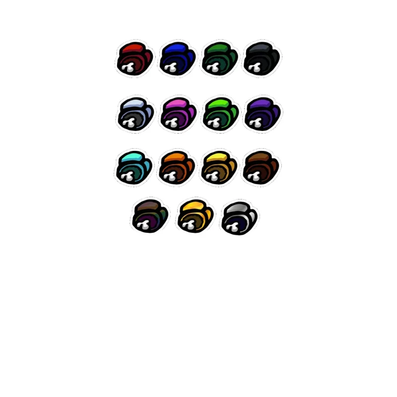 Among us Sticker Pack - Custom Size