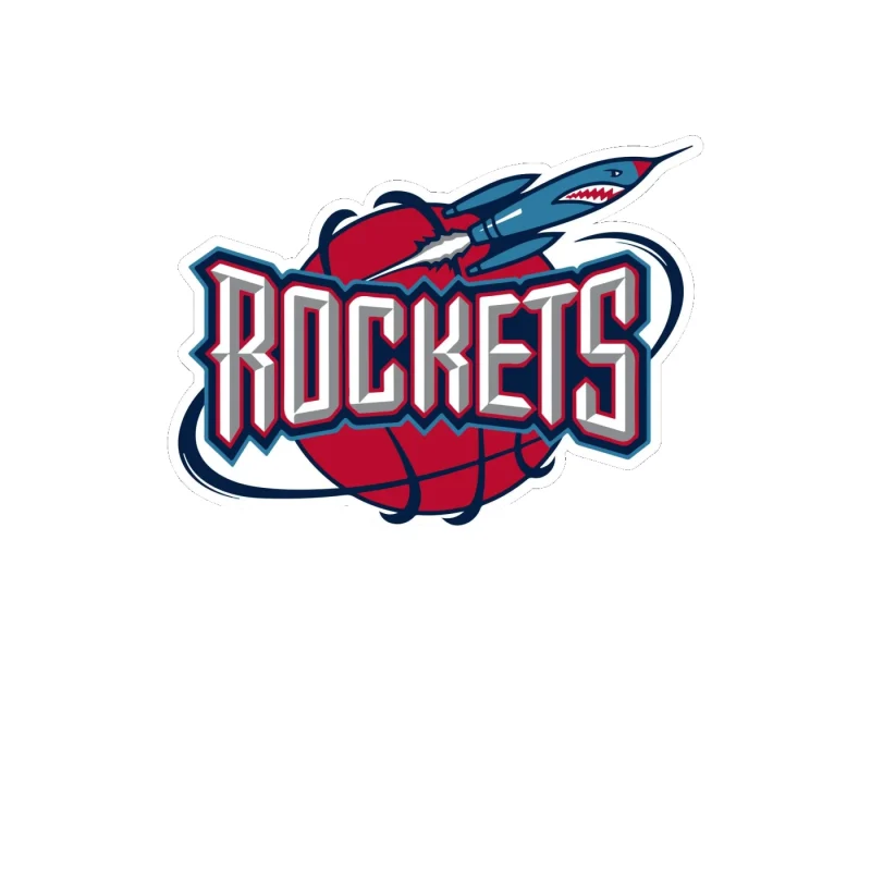 Houston Rockets - Image 11 - Full Color Vinyl Sticker - Custom Size