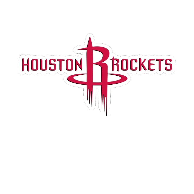 Houston Rockets - Image 2 - Full Color Vinyl Sticker - Custom Size