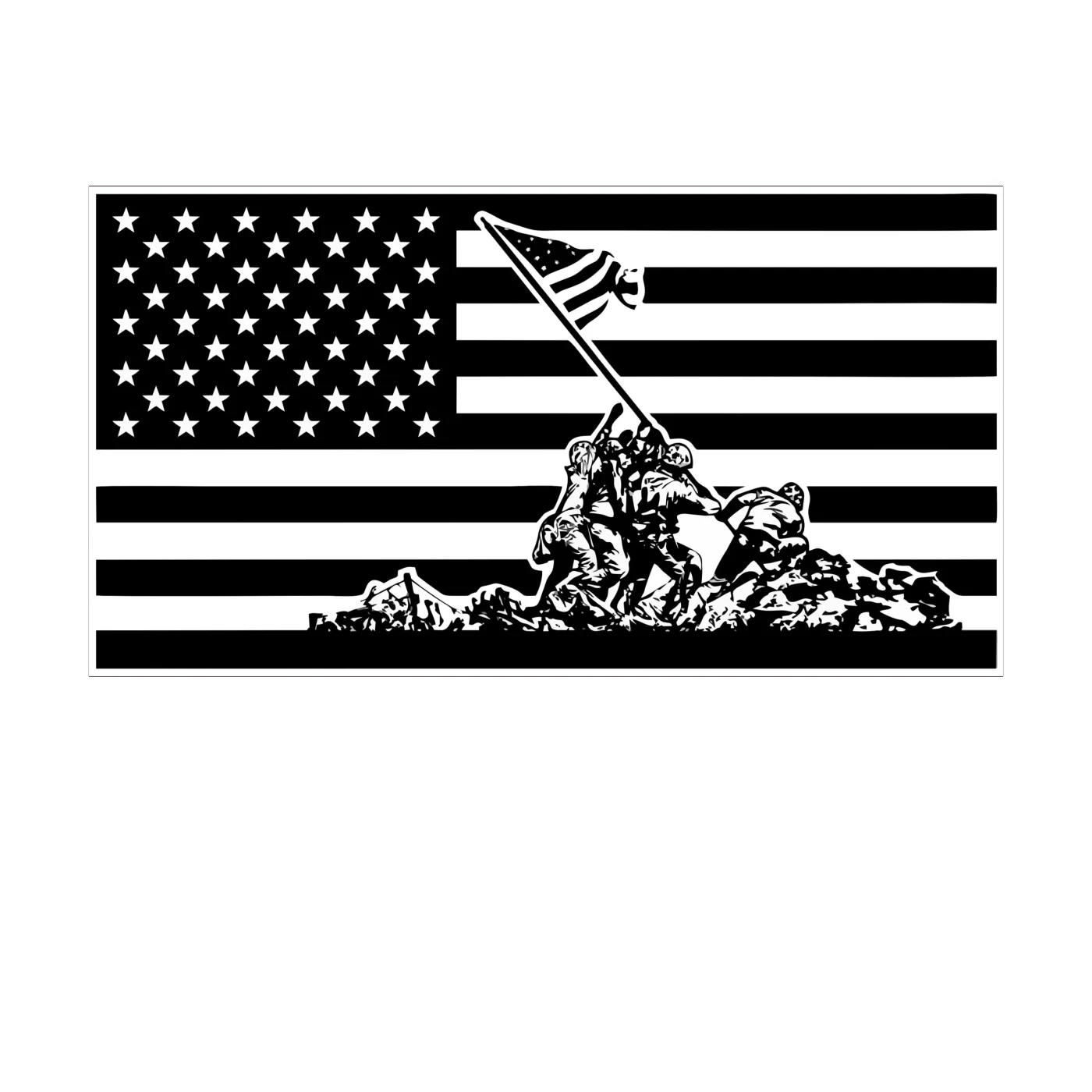 Iwo Jima Full Color Vinyl Decal