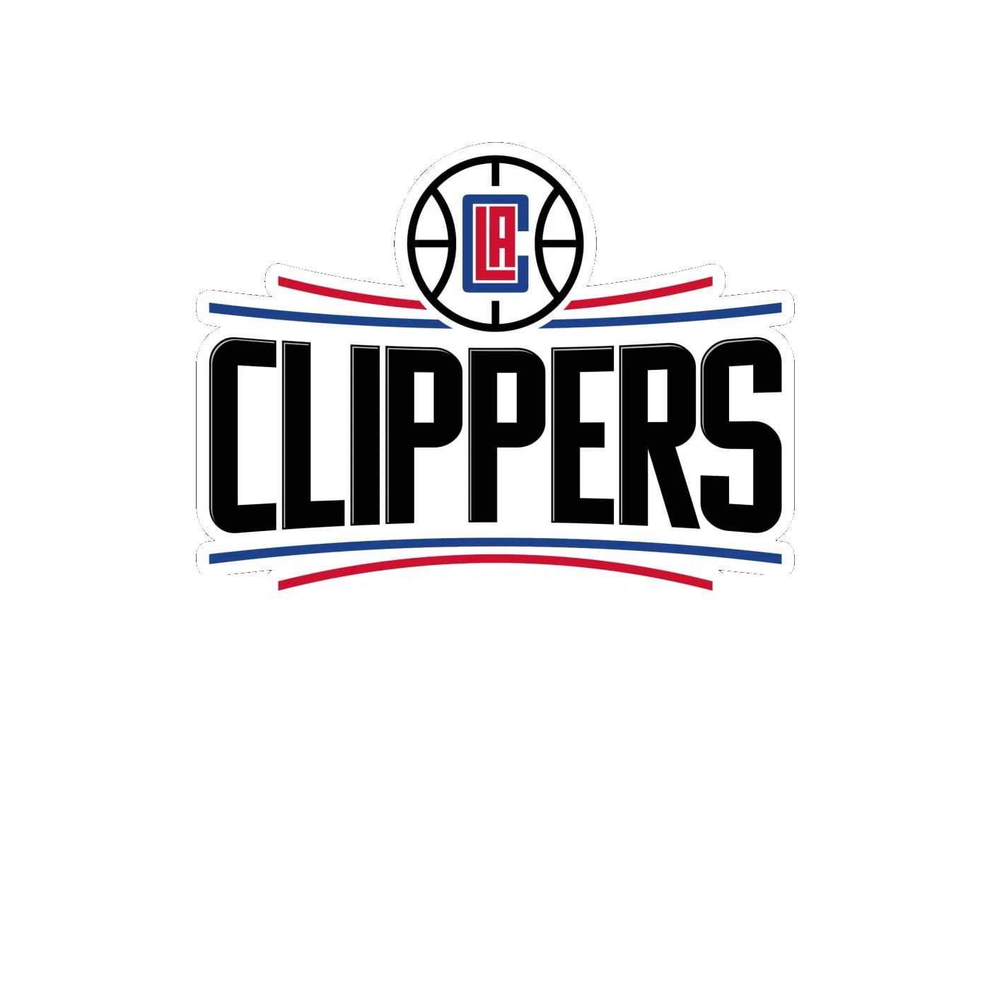 Los Angeles Clippers - Image 1 - Full Color Vinyl Sticker - Custom Size