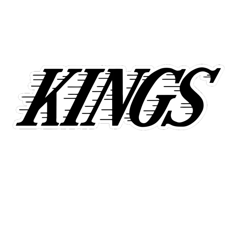 Los Angeles Kings - Kings - Full Color Vinyl Sticker - Custom Size