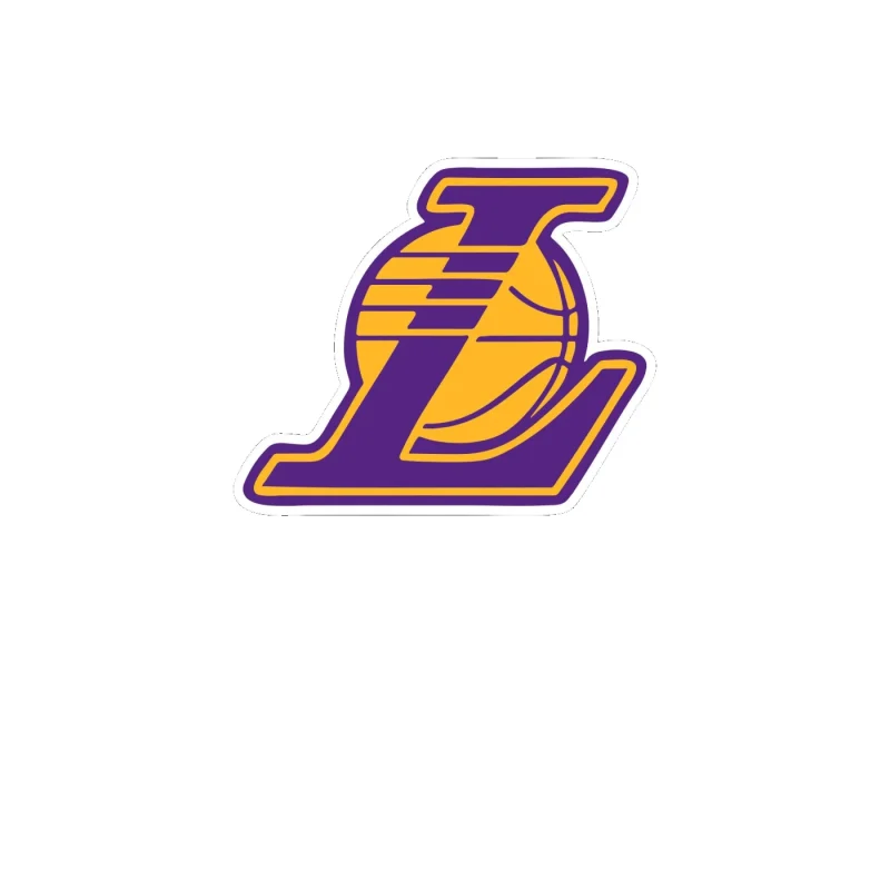 Los Angeles Lakers - Image 13 - Full Color Vinyl Sticker - Custom Size