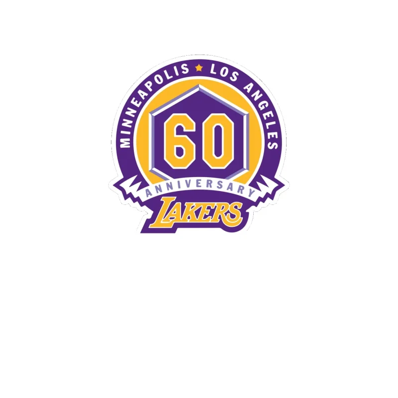 Los Angeles Lakers - Image 6 - Full Color Vinyl Sticker - Custom Size