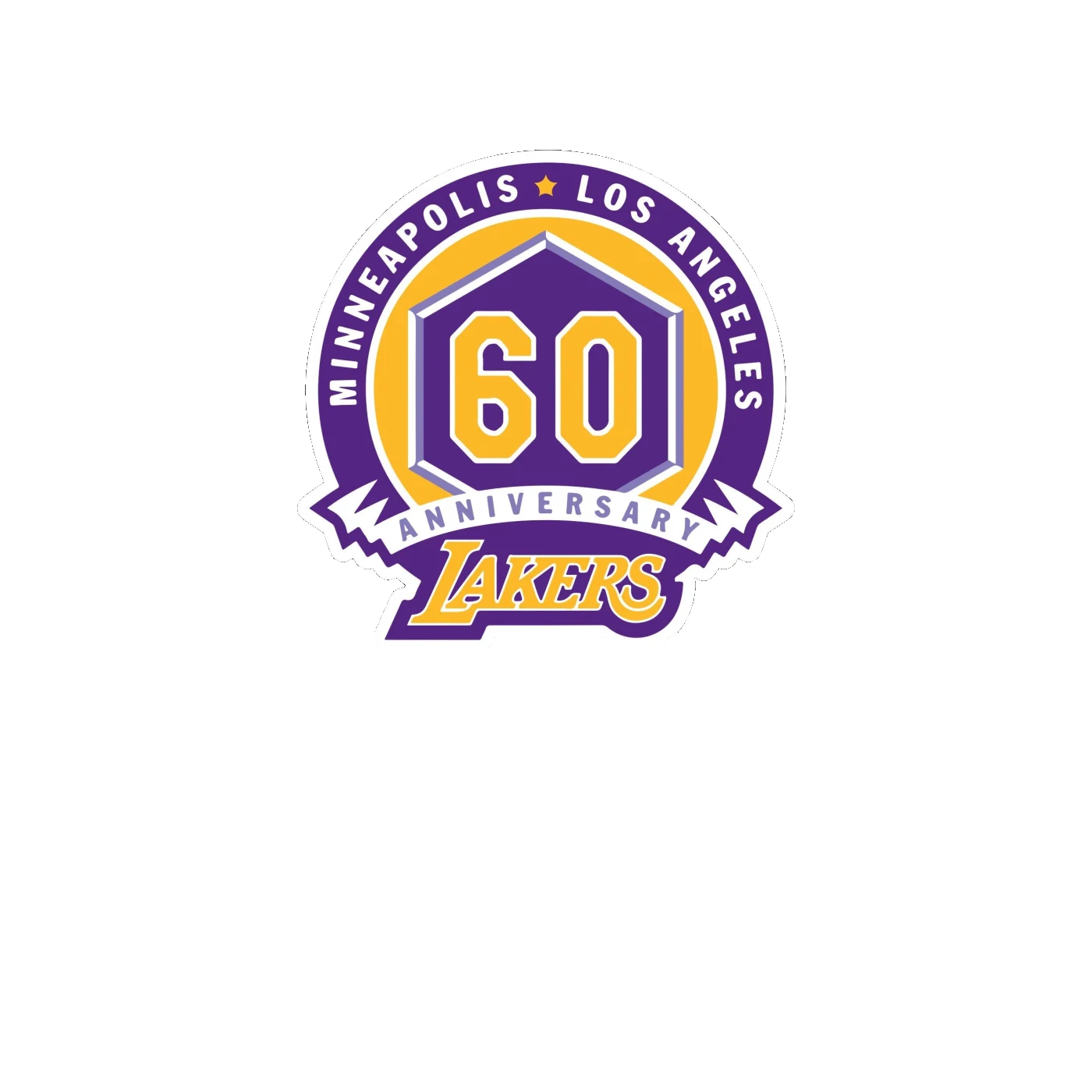 Los Angeles Lakers - Image 6 - Full Color Vinyl Sticker - Custom Size
