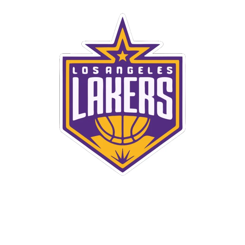 Los Angeles Lakers - Image 4 - Full Color Vinyl Sticker - Custom Size
