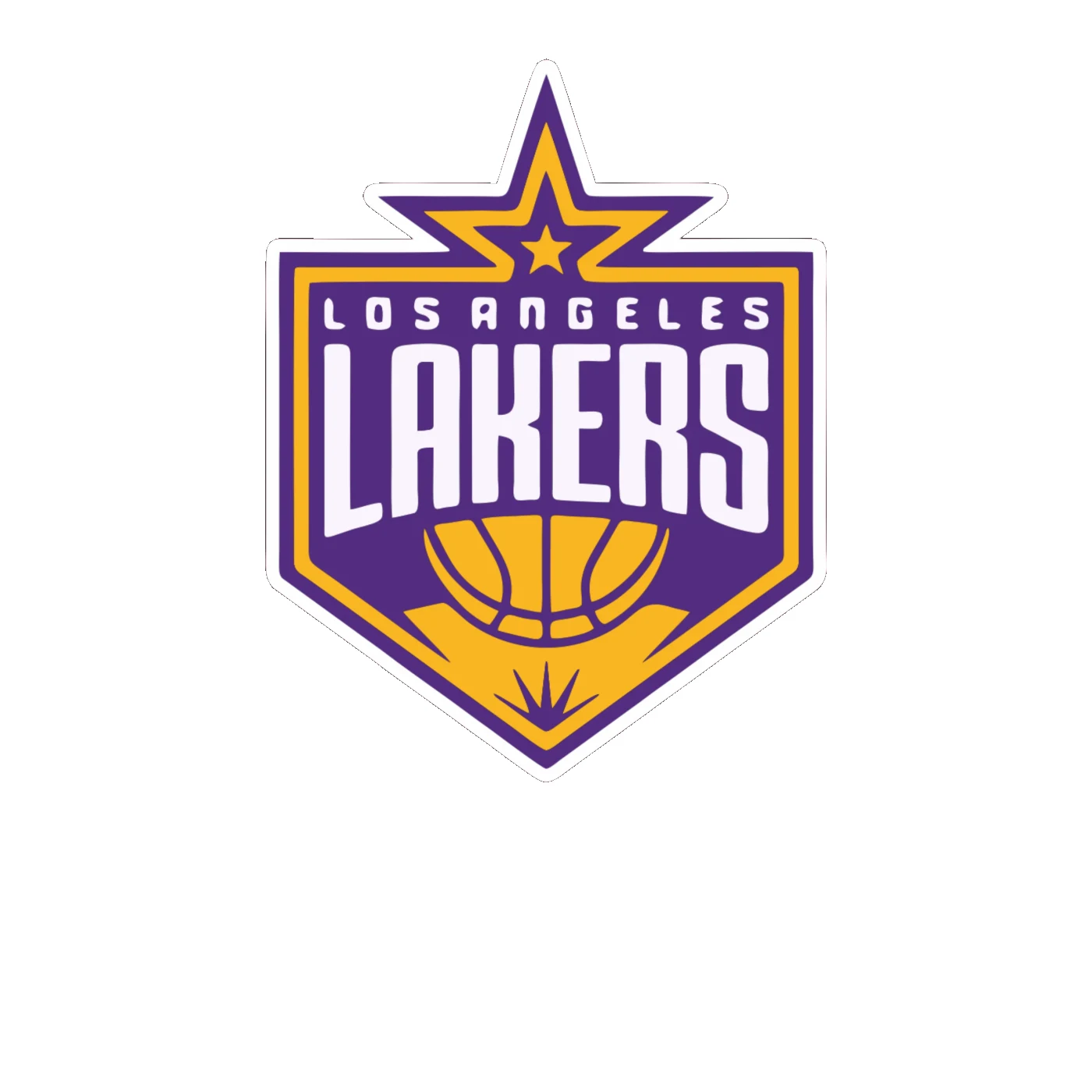 Los Angeles Lakers - Image 4 - Full Color Vinyl Sticker - Custom Size