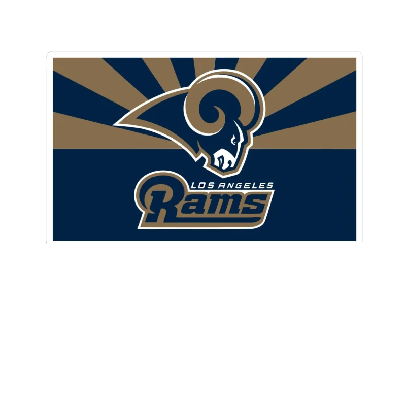Los Angeles Rams - Image 26 - Full Color Vinyl Sticker - Custom Size