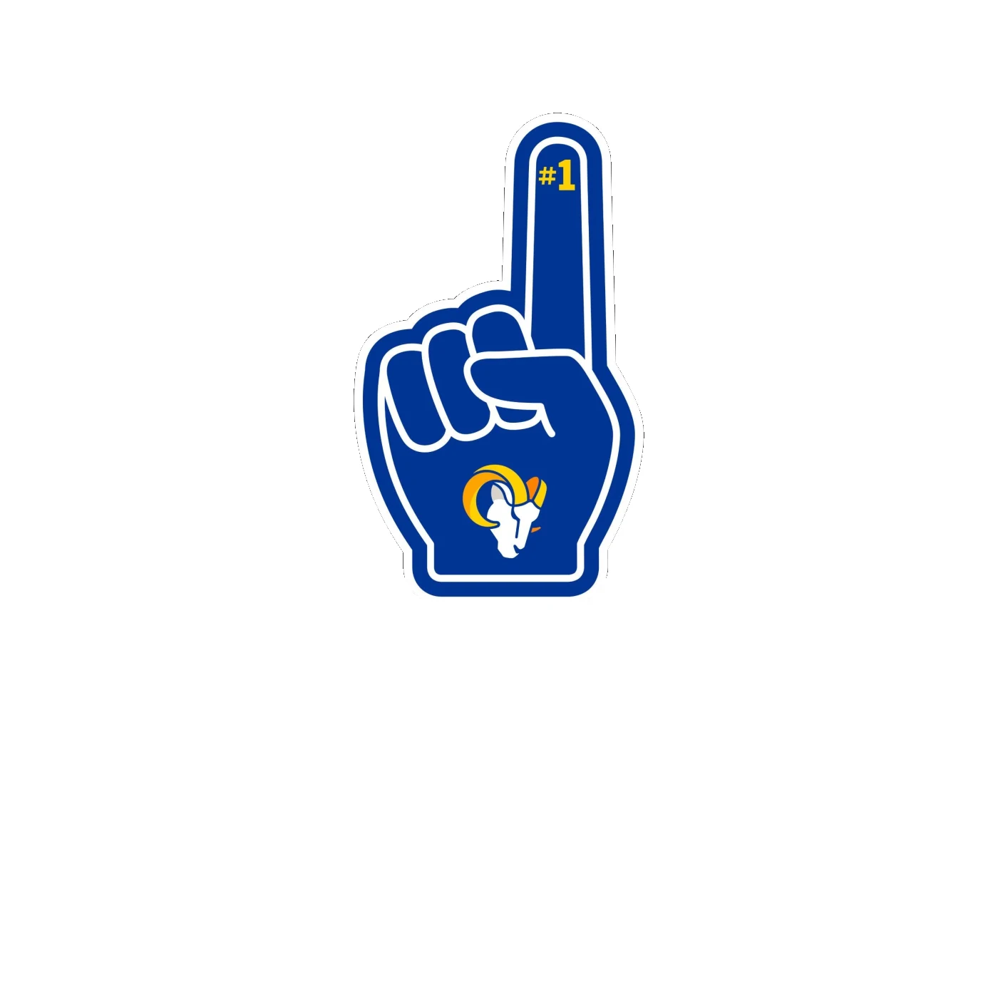 Los Angeles Rams - Image 21 - Full Color Vinyl Sticker - Custom Size