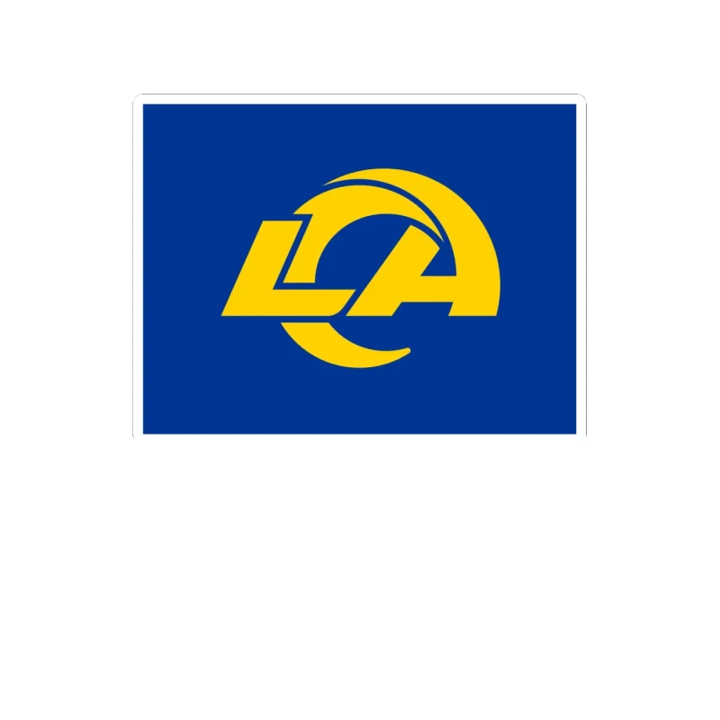 Los Angeles Rams - Image 20 - Full Color Vinyl Sticker - Custom Size