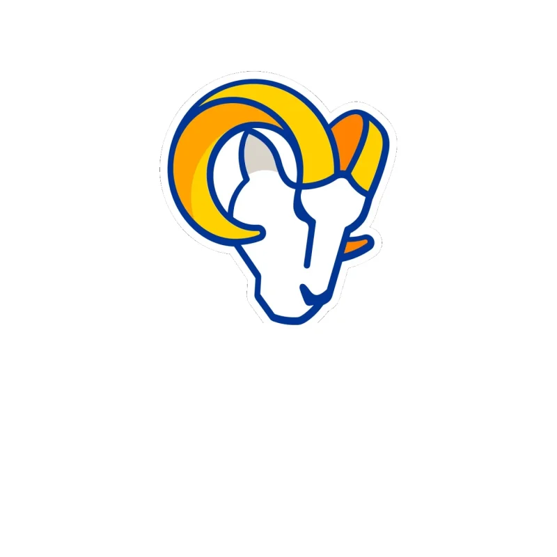 Los Angeles Rams - Image 19 - Full Color Vinyl Sticker - Custom Size