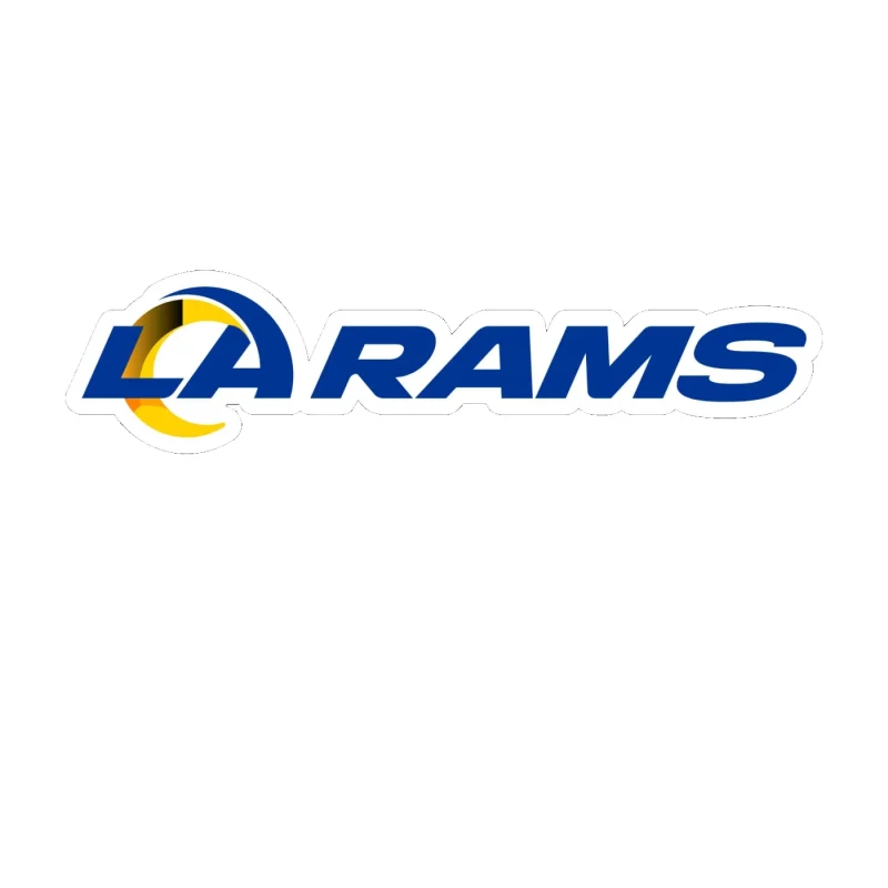 Los Angeles Rams - Image 14 - Full Color Vinyl Sticker - Custom Size