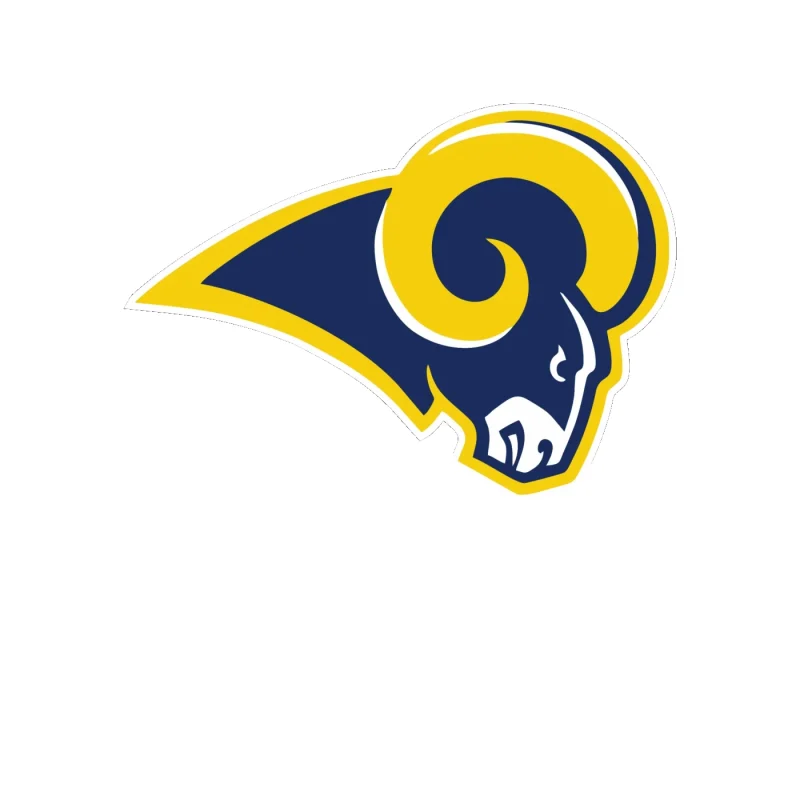 Los Angeles Rams - Image 1 - Full Color Vinyl Sticker - Custom Size