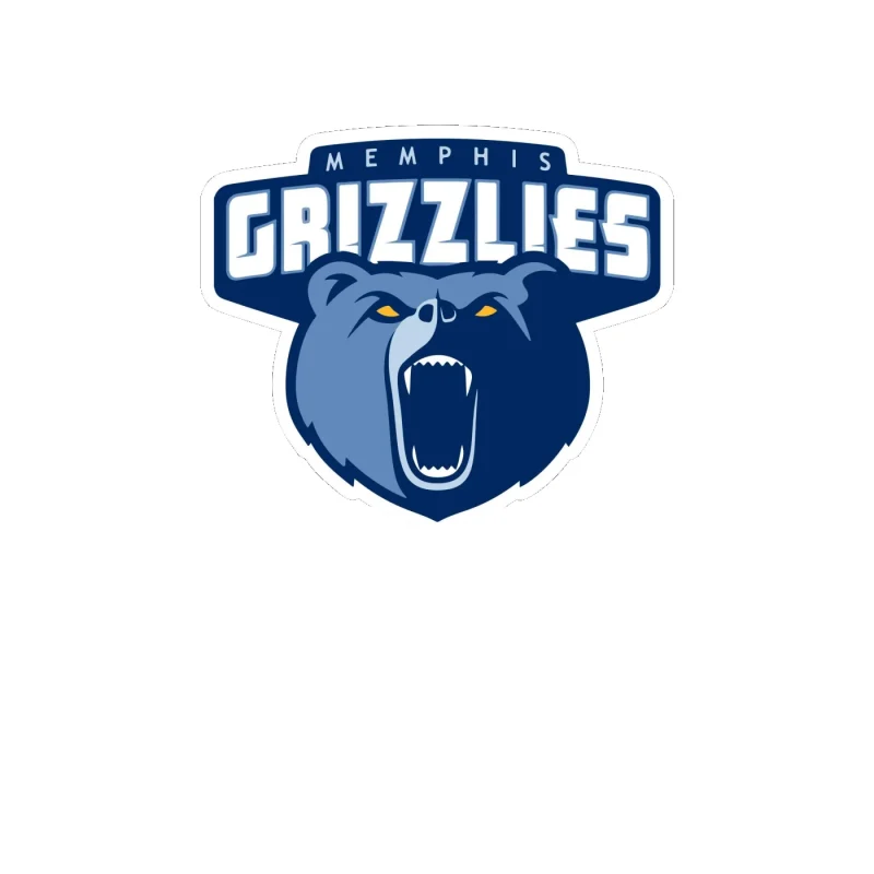 Memphis Grizzlies - Image 2 - Full Color Vinyl Sticker - Custom Size