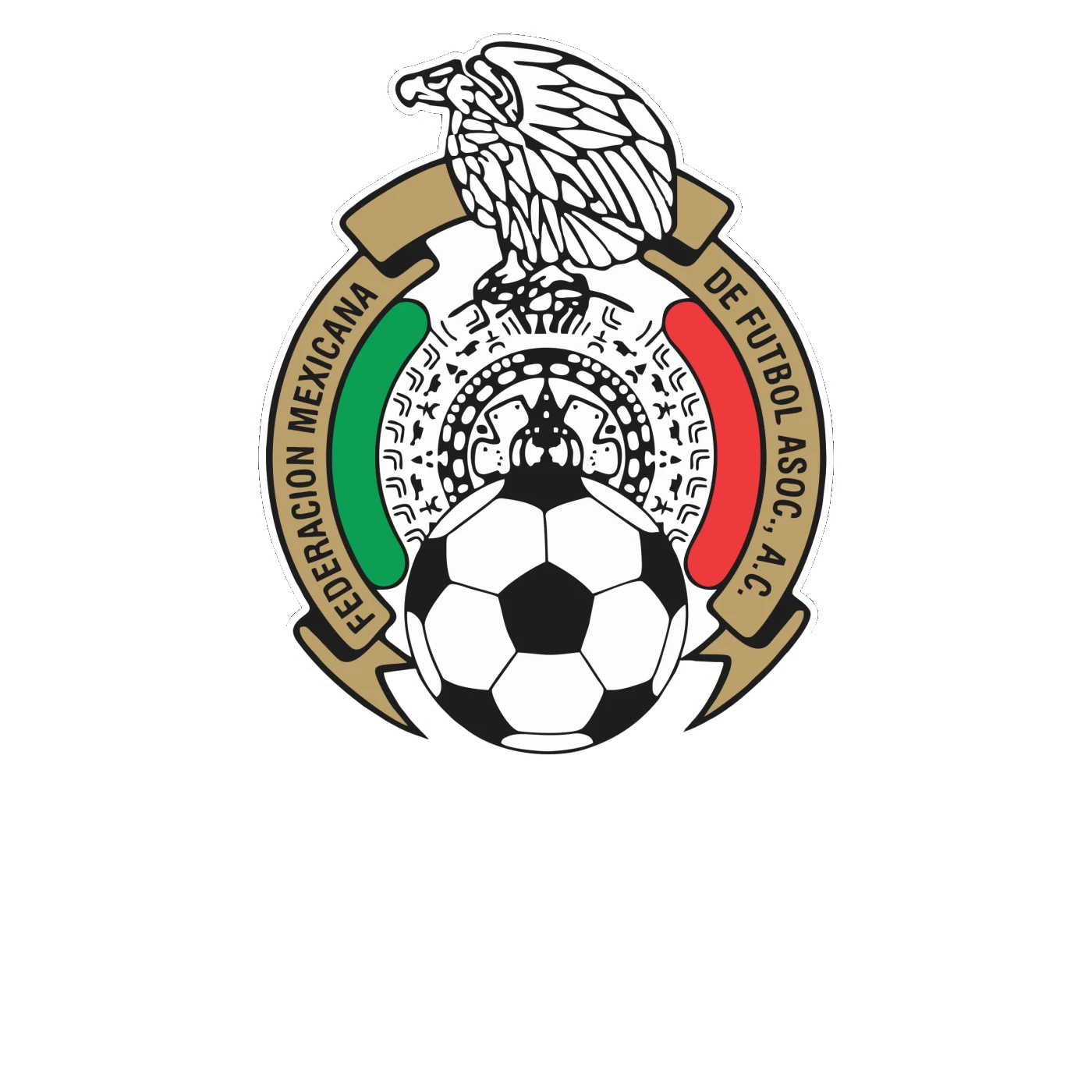 Mexico National Team Full Color Vinyl Sticker - Custom Size