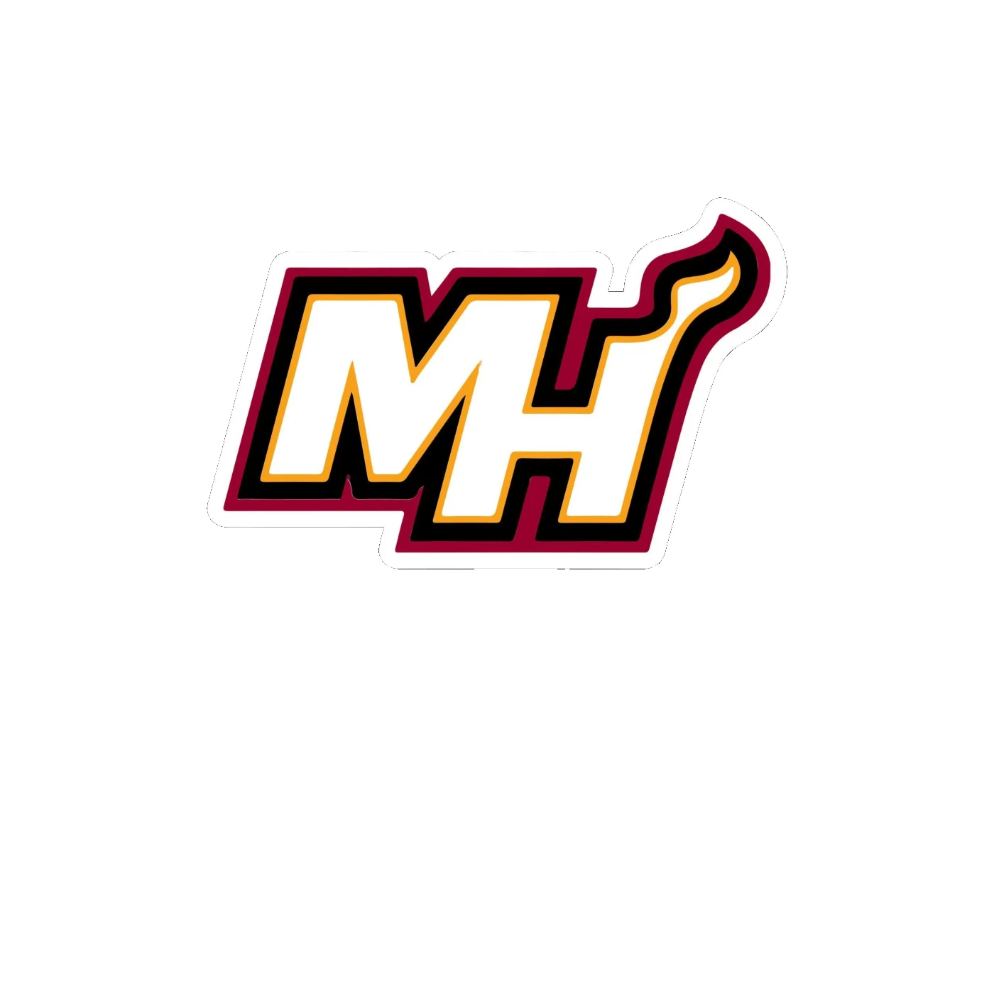 Miami Heat - Image 6 - Full Color Vinyl Sticker - Custom Size