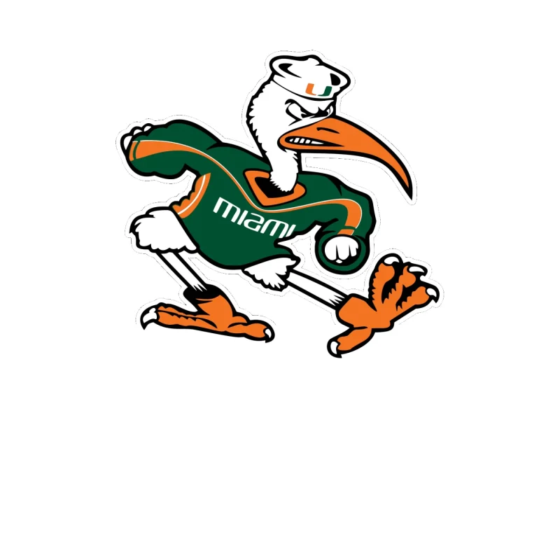 Miami Hurricanes - Image 2 - Full Color Vinyl Decal - Custom Size