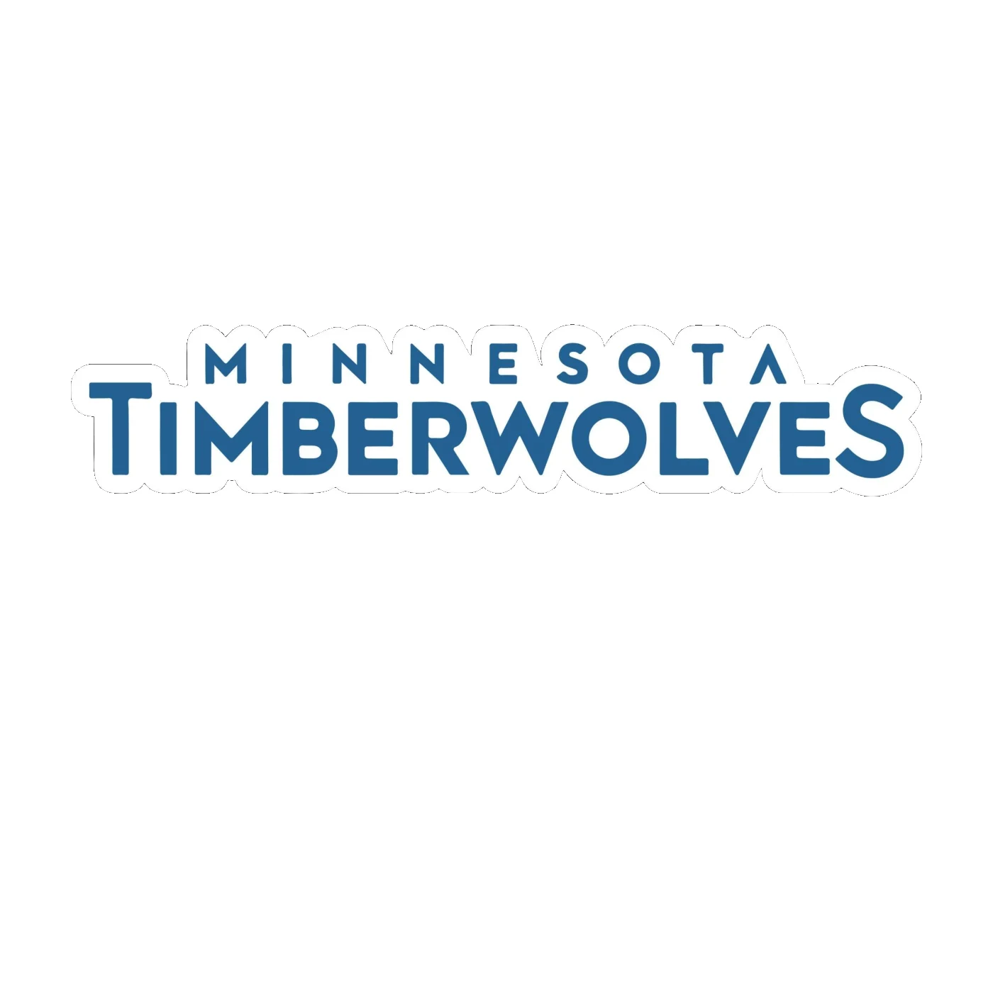Minnesota Timberwolves - Image 1 - Full Color Vinyl Sticker - Custom Size